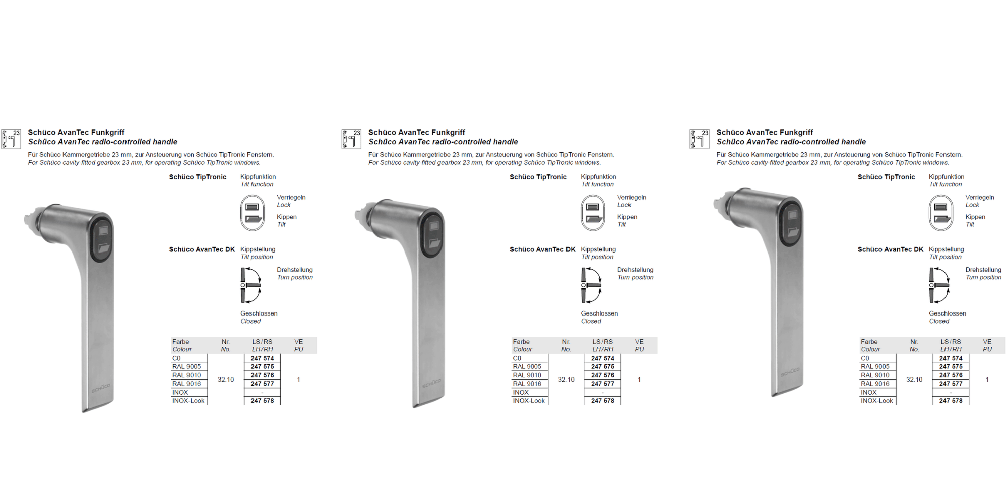 Tilt & Turn Handles