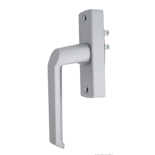 Schuco 1052786 Replacement Window and Balcony Door Handle - Silver Look