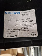 SCHÜCO 284351 Replacement Glazing Gasket - 5 Meter Roll