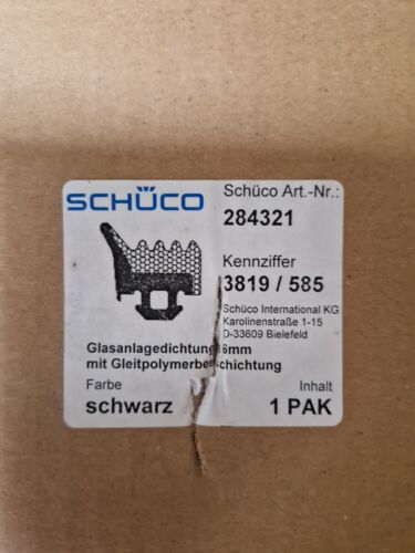 Schuco 284321 Aluminium Curtain Wall Glazing Gasket - 5 Meter Length