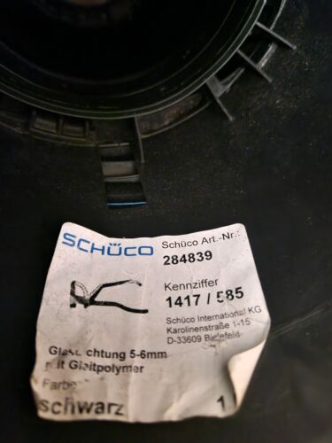 SCHÜCO 284839 Replacement Glazing Gasket - 5 Meter Roll