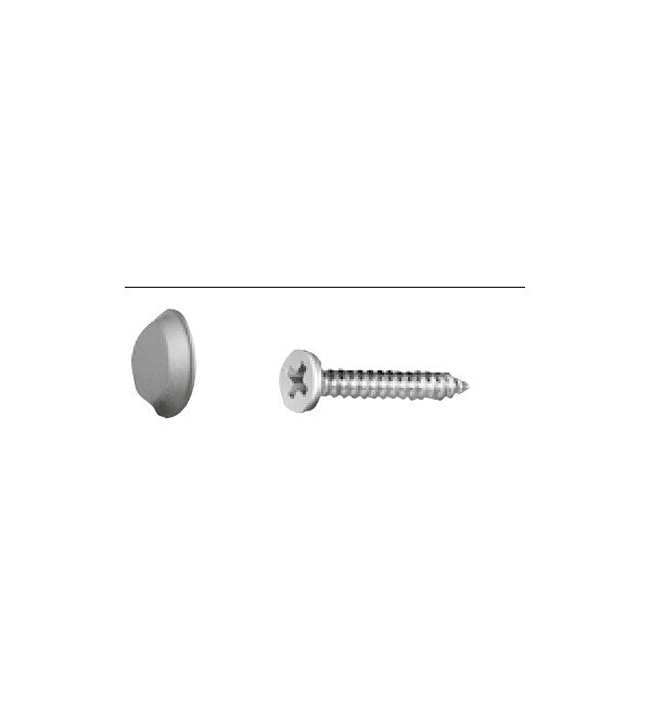 Schüco 205637 – Socket Head Self-Tapping Screw with White Plastic Cover Cap, ST 3.9x30 (Pack of 100)