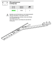 Schuco 276317 Trav Safety Tested Limiting Stay - Pack of Two Pieces