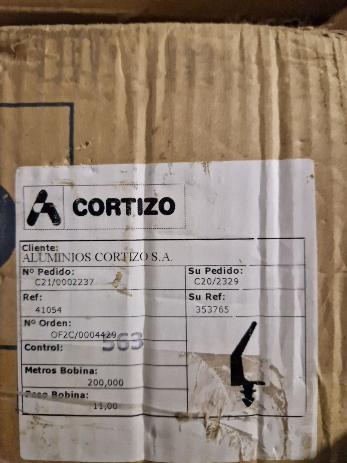 Cortizo Bifold Door Bottom Seal Gasket - 5 Meter Length (Code 353765)