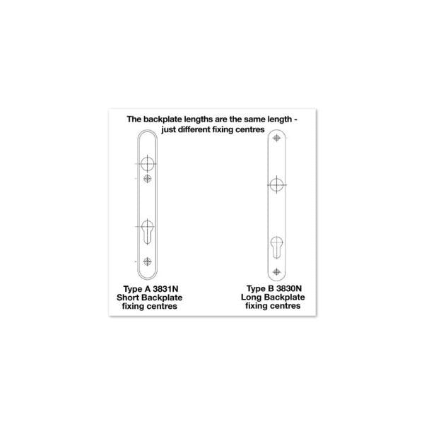 Hoppe Birmingham Silver Aluminium Door Handle - 124x30x245mm