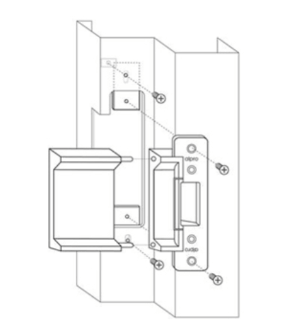 ALPRO AL110 Monitored Electric Strike: Long Faceplate ANSI Mortise with PTL/PTO Options