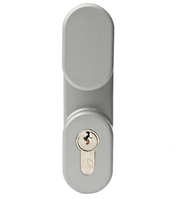 Alpro PH3610120 OAD Silver EPS Lever Handle - Key Lock/Unlock