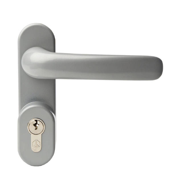 Alpro PH3610120 OAD Silver EPS Lever Handle - Key Lock/Unlock