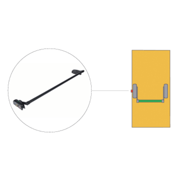Alpro PH3500320 Single Point Panic Latch - Silver EPS for Emergency Exits