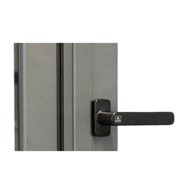 Black CORTIZO 318602 Door Handle Set with Spindle and Screws