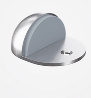 APECS DS-02 Floor Mounted Zamac Door Stop with Rubber Padding - Enhanced Durability & Noise Reduction