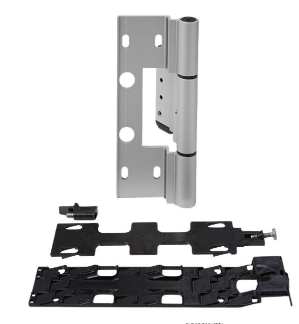 Schücco Door Hinge 239596 - Premium Natural Silver Hinge for ADS70HI Outward Opening Doors