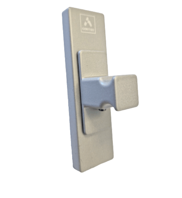 Cortizo CorVision Mini Lock Sliding Door Handle - Light Silver