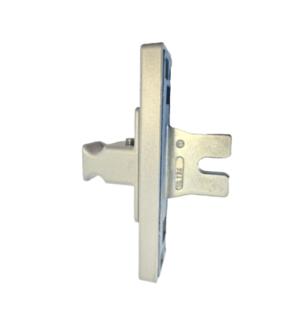 Cortizo CorVision Mini Lock Sliding Door Handle - Light Silver.