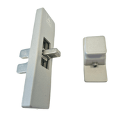 Cortizo CorVision Mini Lock Sliding Door Handle - Light Silver