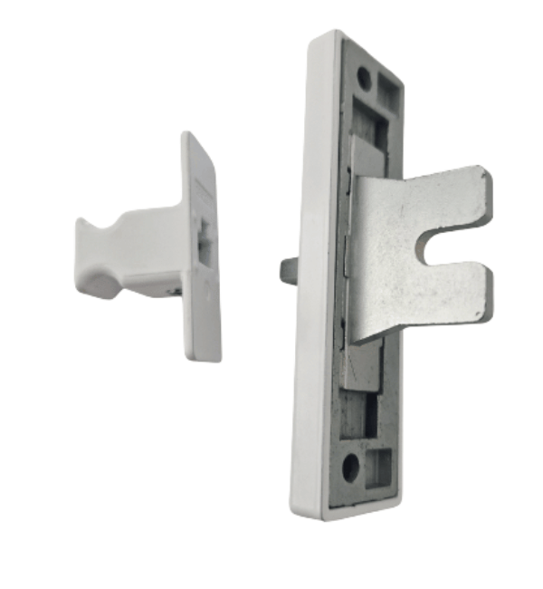 Cortizo Cor Vision Sliding Door Security Handle with Mini Lock - White