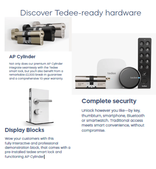 Tedee GO Smart Lock - Keyless Entry & Smart Home Security Unit