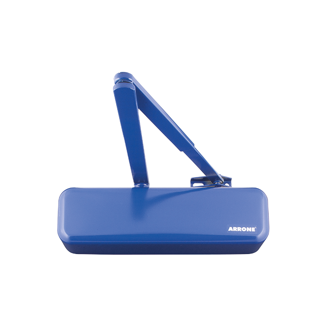 Hoppe ARRONE AR3500 overhead door closer, RAL 5002 Ultramarine Blue finish, article 87101072