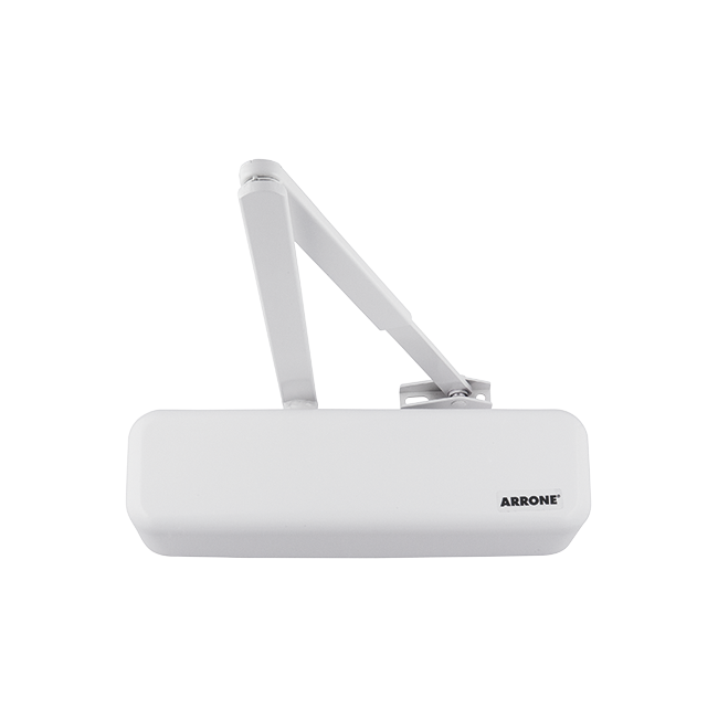 Hoppe ARRONE AR3500 overhead door closer, RAL 9016 Traffic White finish, article 87101074