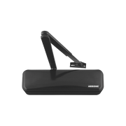 Hoppe ARRONE AR3500 overhead door closer, RAL 9017 Traffic Black finish, article 87101059