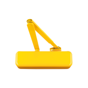 Hoppe ARRONE AR3500 overhead door closer, RAL 1004 Golden Yellow finish, article 87101081