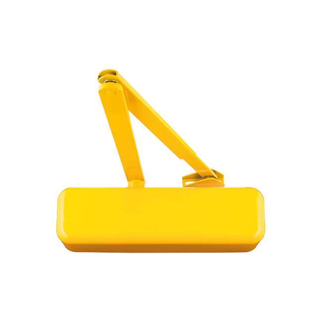 Hoppe ARRONE AR3500 overhead door closer, RAL 1004 Golden Yellow finish, article 87101081