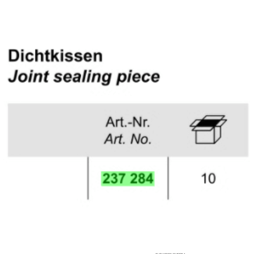 Schuco 237284 Joint Sealing Piece - Pack of 10 Units