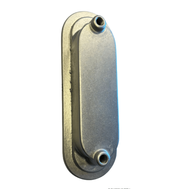 SCHÜCO Handle Spacer 269422/269225 - Silver Aluminum Window & Door Component