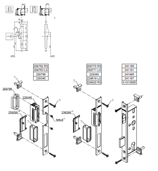 Schuco 209770 Electric Strike - Right Hand Configuration for Enhanced Security