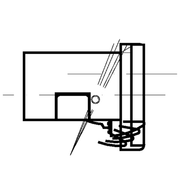 Schuco 239548 Radius Strike Plate for ADS Door Systems