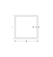 Schuco 201212 – Standard Steel Tube 40x100x5.0mm (per metre)