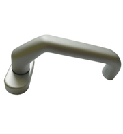 Schuco 210709 Sprung Lever Door Handle - Silver Satin Finish