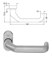 Schuco 210711 Door Handle (10 Pack) - RAL 9010 White
