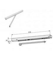Schuco 212774 G93 EMF Slide Rail - Premium Traffic White (RAL 9016)