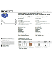Schuco 212958 A2 Stainless Steel Push Bar - Commercial Grade Panic Hardware for Emergency Exit Systems