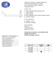 Schuco 212966 Stainless Steel A4 Panic Bar Mechanism (Push Bar without Hollow Bar Handle)