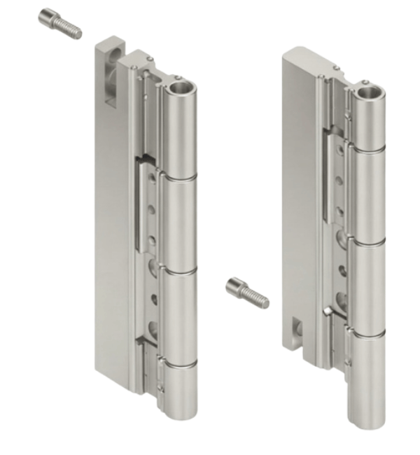 Schuco 220927 Roller Carriage Hinge - Heavy Duty, 150kg Capacity, Silver Finish, Dual-Sided