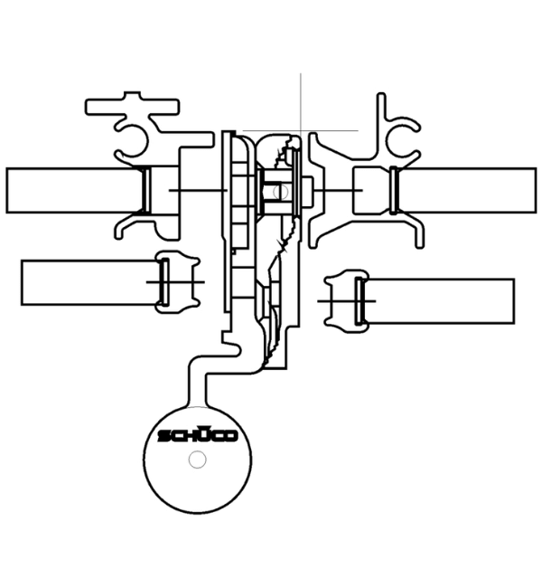 Schuco 239122 Heavy Duty Aluminium Door Hinge - Robust and Adjustable