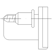 Schuco 239355 Fixed Strike Plate for Door Systems