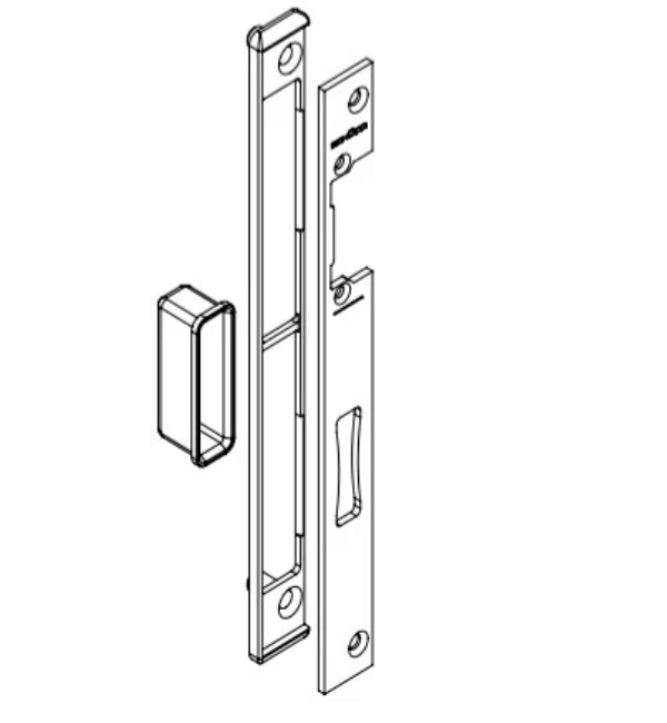 Schuco 239520 Adjustable Strike Plate for Enhanced Door Alignment