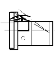 Schuco ADS 239546 Radius Strike Plate for Doors
