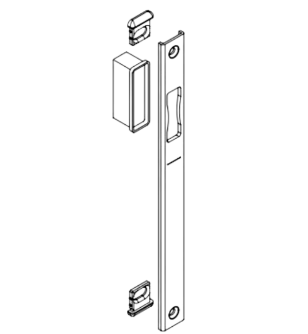 Schuco 240420 Aluminium Door Strike Plate - Genuine Security Hardware