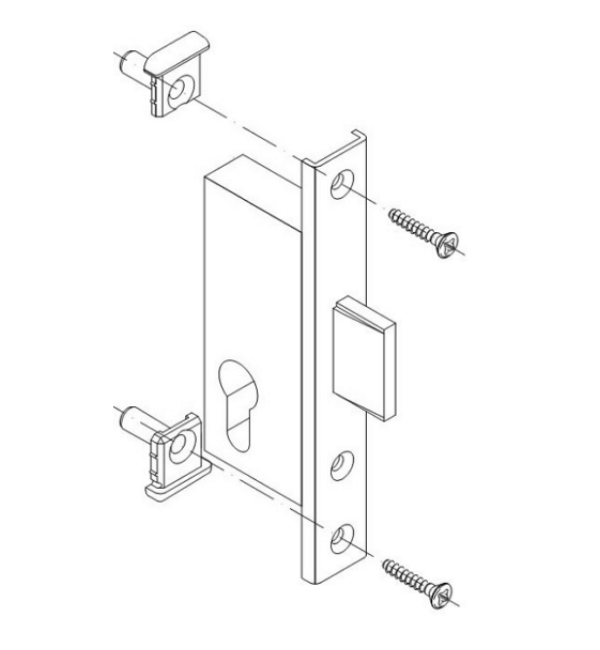 Schuco 241183 Heavy-Duty Bolt Lock for Enhanced Door Security