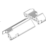Schuco 245988 – Cover Gasket and Right-Hand Corner Piece, EPDM, RAL 9005, Pack of 10