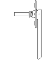 Schuco 247885 Shootbolt Handle for Folding Sliding Doors