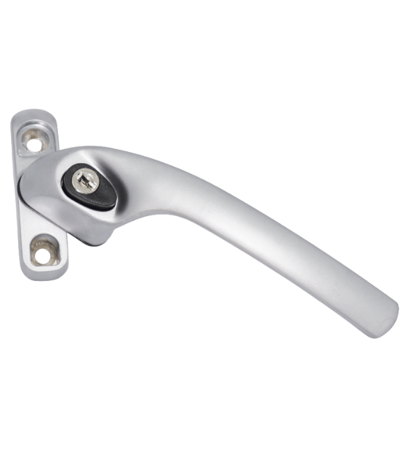 Schuco 276508 Right-Hand Lockable Multi-Point Window Handle - Satin Chrome