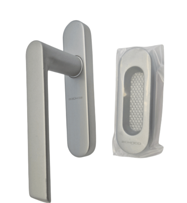 Schuco 276737 Silver Handle for ASE60 Sliding Doors (Cylinder-Free)