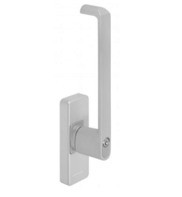 Schuco Silver Left-Hand Locking Tilt and Slide Door Handle (277795)