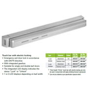 Schuco 240639 Stainless Steel Electric Touch Bar Lock with LED Display - DIN Left