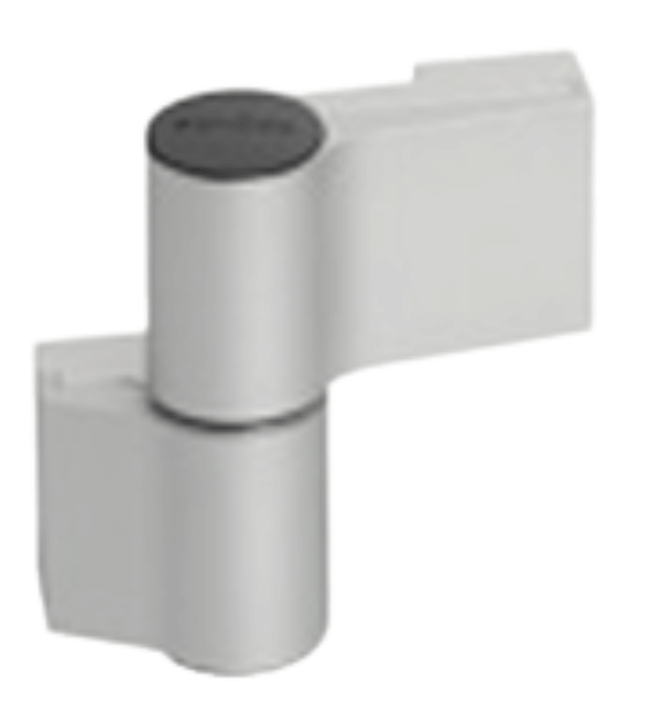 Schuco 279536 Two-Part Surface-Mounted Door Hinge - 36/66mm, RAL 9005 Black Finish